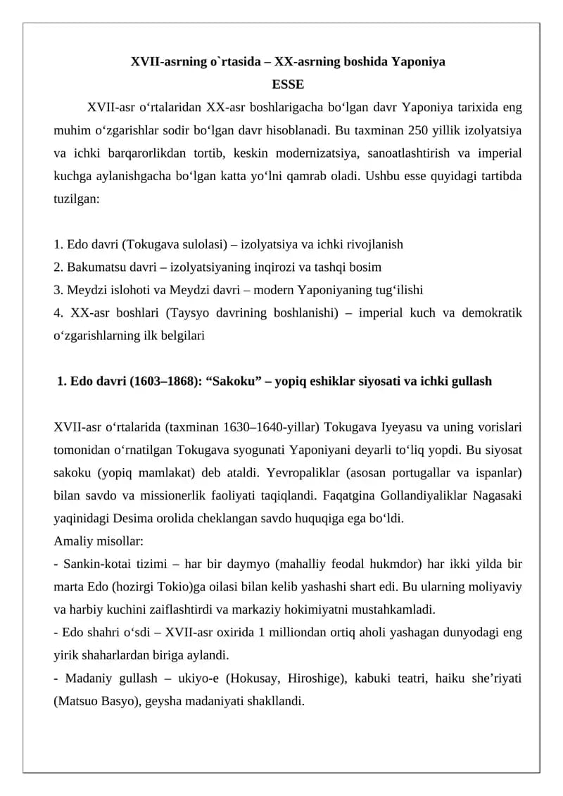 Yaponiya tarixi