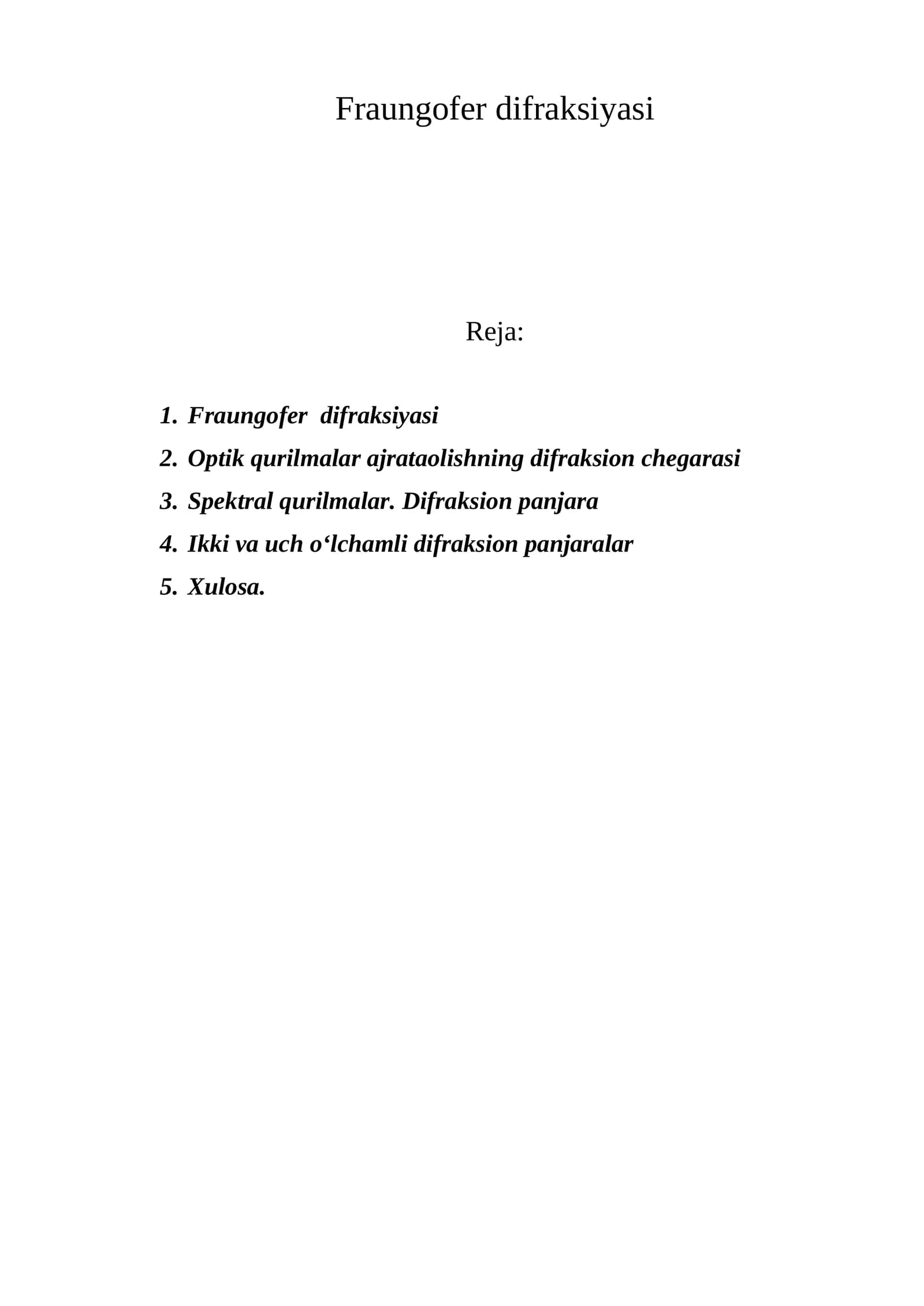 Fraungofer difraksiyasi