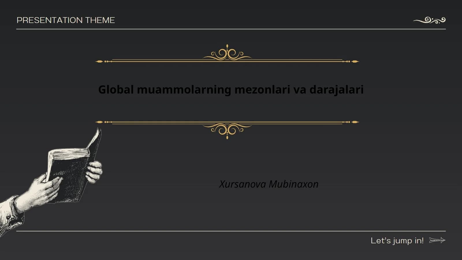 Global muammolarning mezonlari va darajalari