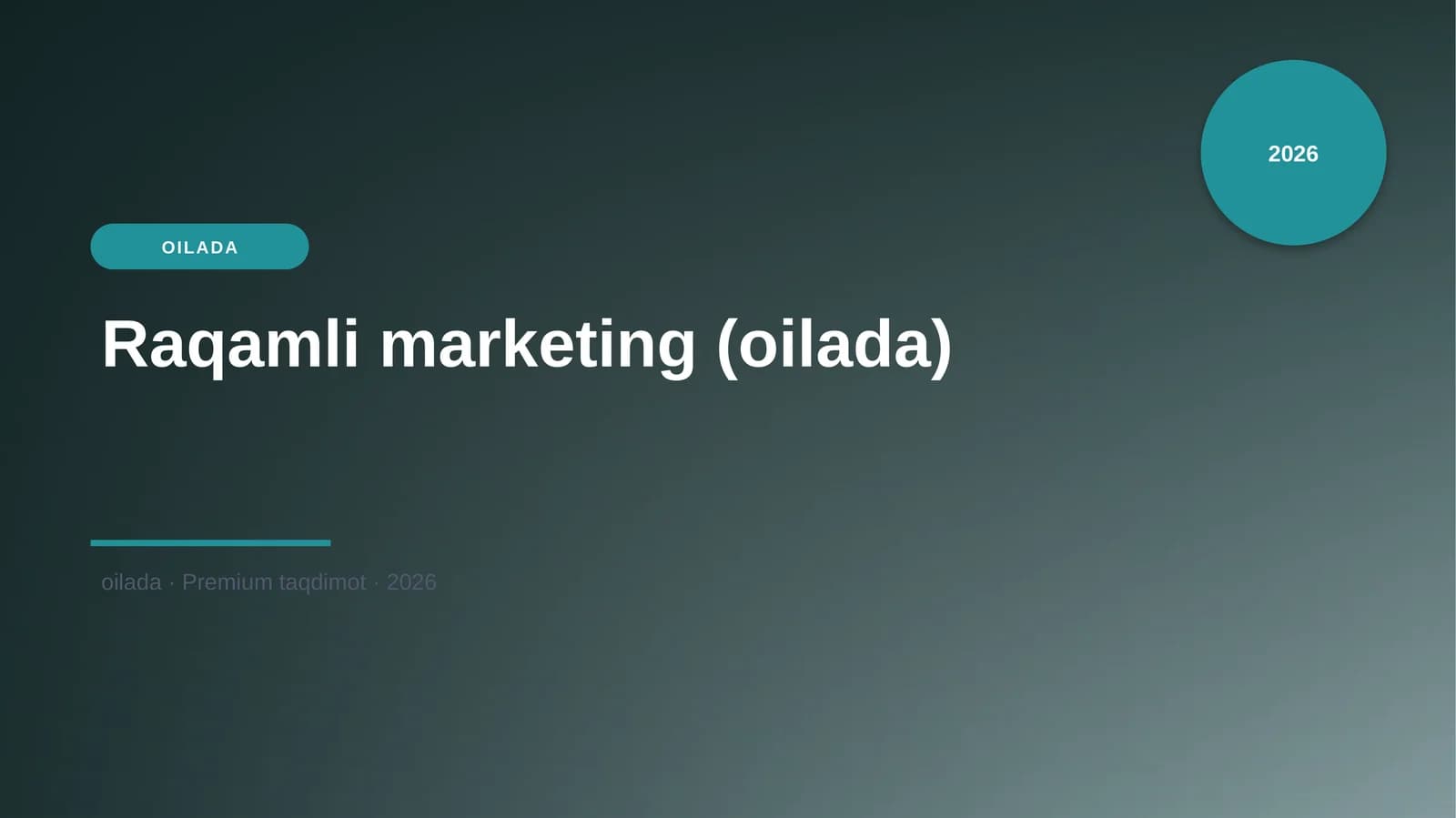 Raqamli marketing (oilada)