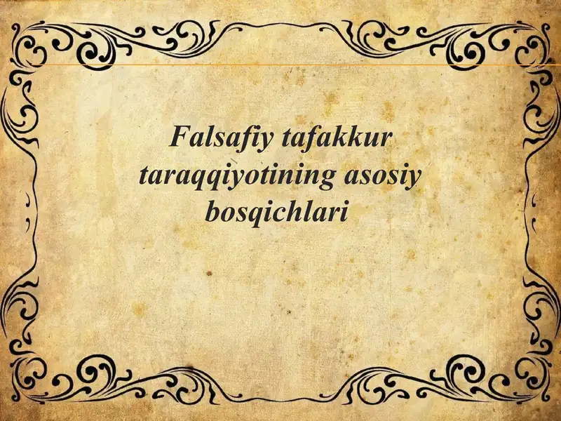 Sharq falsafasi