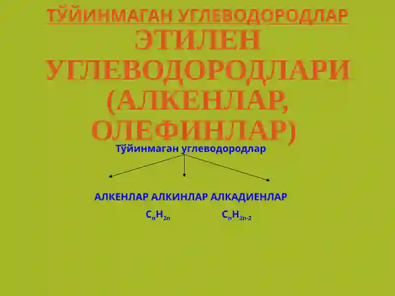 Тўйинмаган углеводородлар