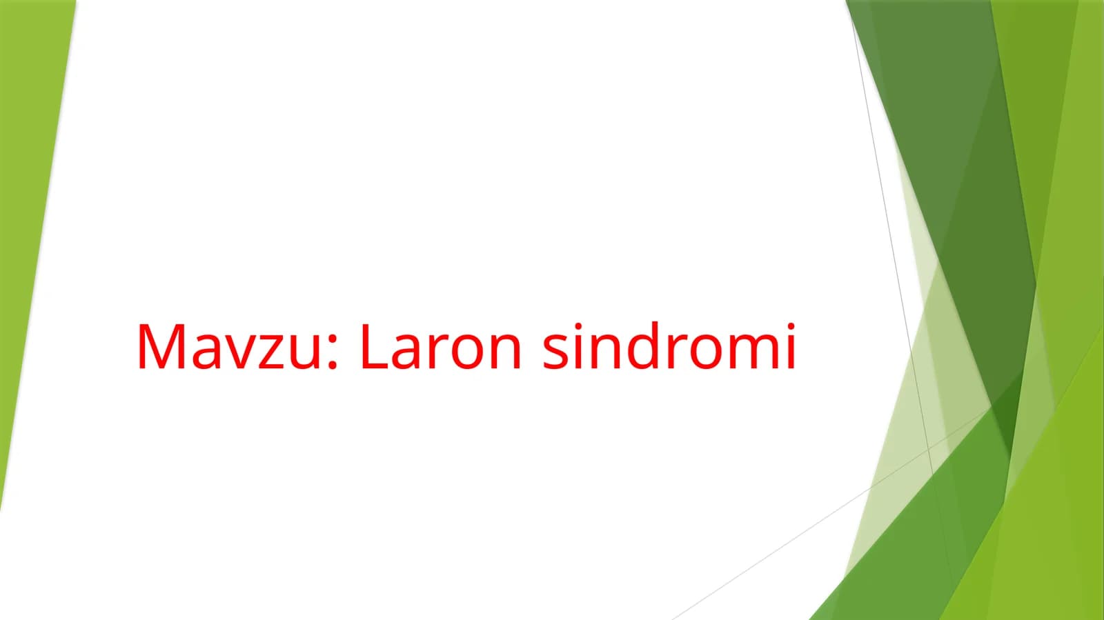 Laronsindromi