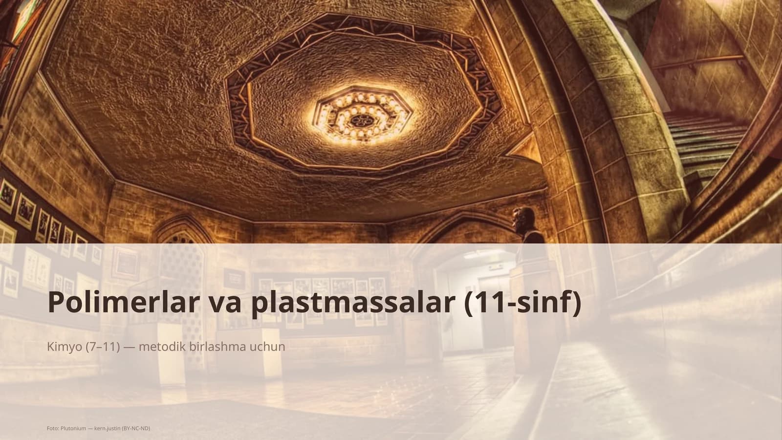 Polimerlar va plastmassalar (11-sinf)