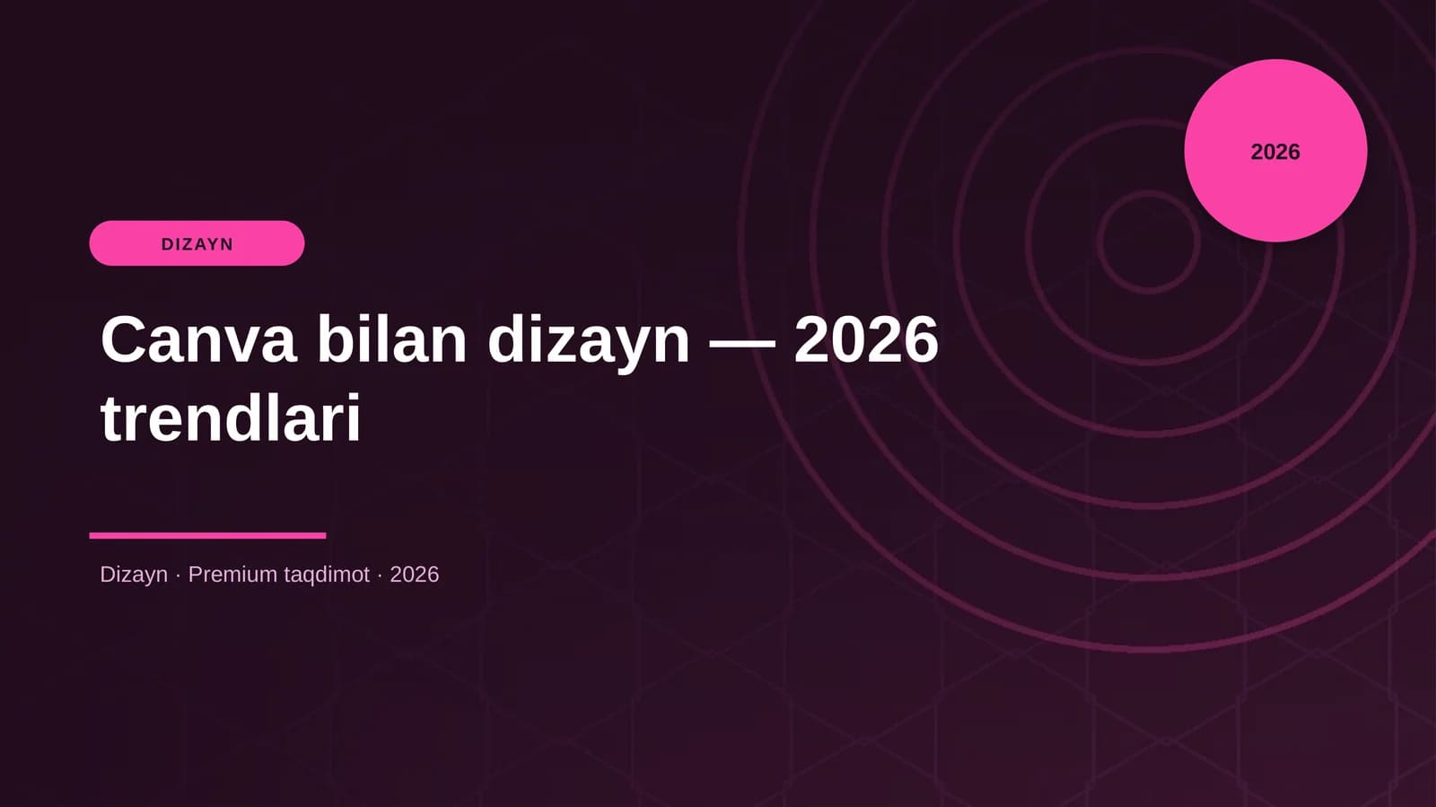 Canva bilan dizayn — 2026 trendlari