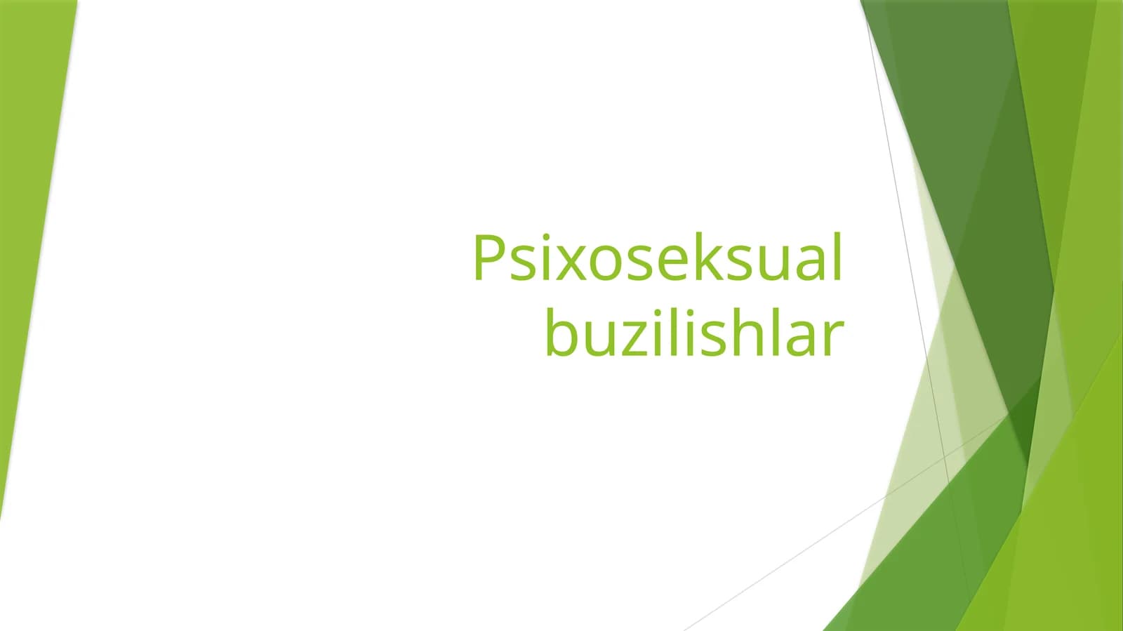 Psixoseksualbuzilishlar