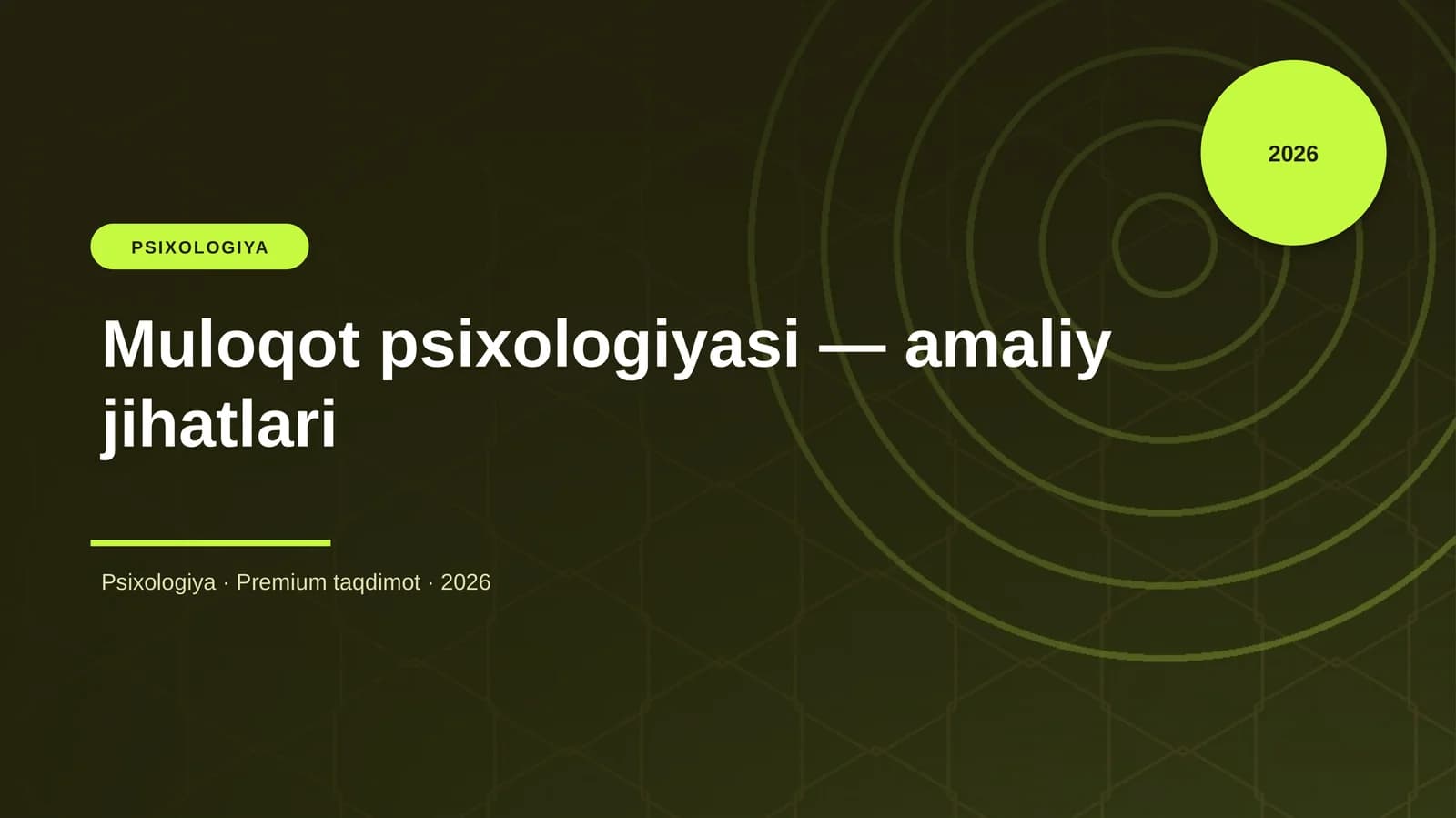 Muloqot psixologiyasi — amaliy jihatlari