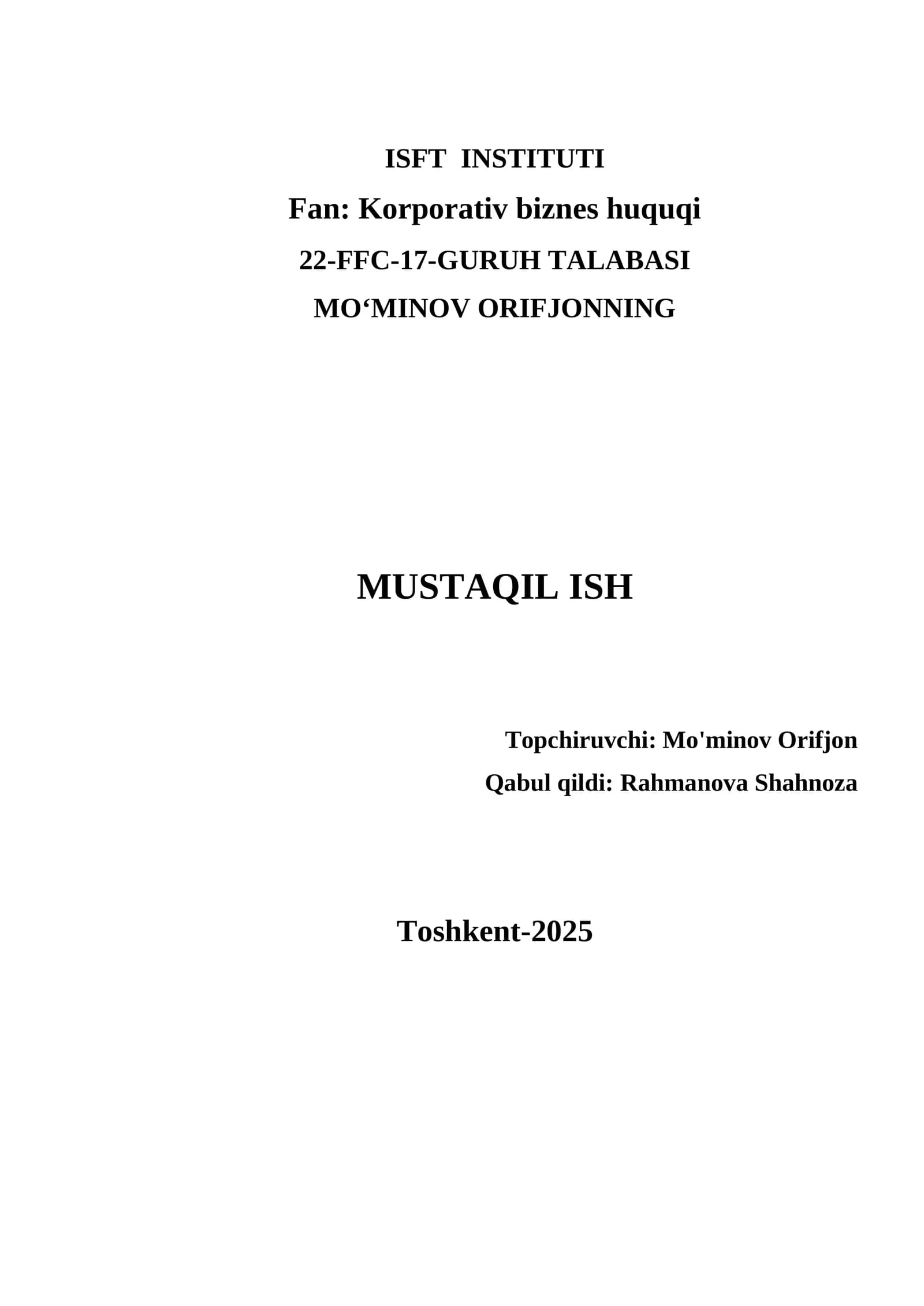 Korporativ biznes huquqi