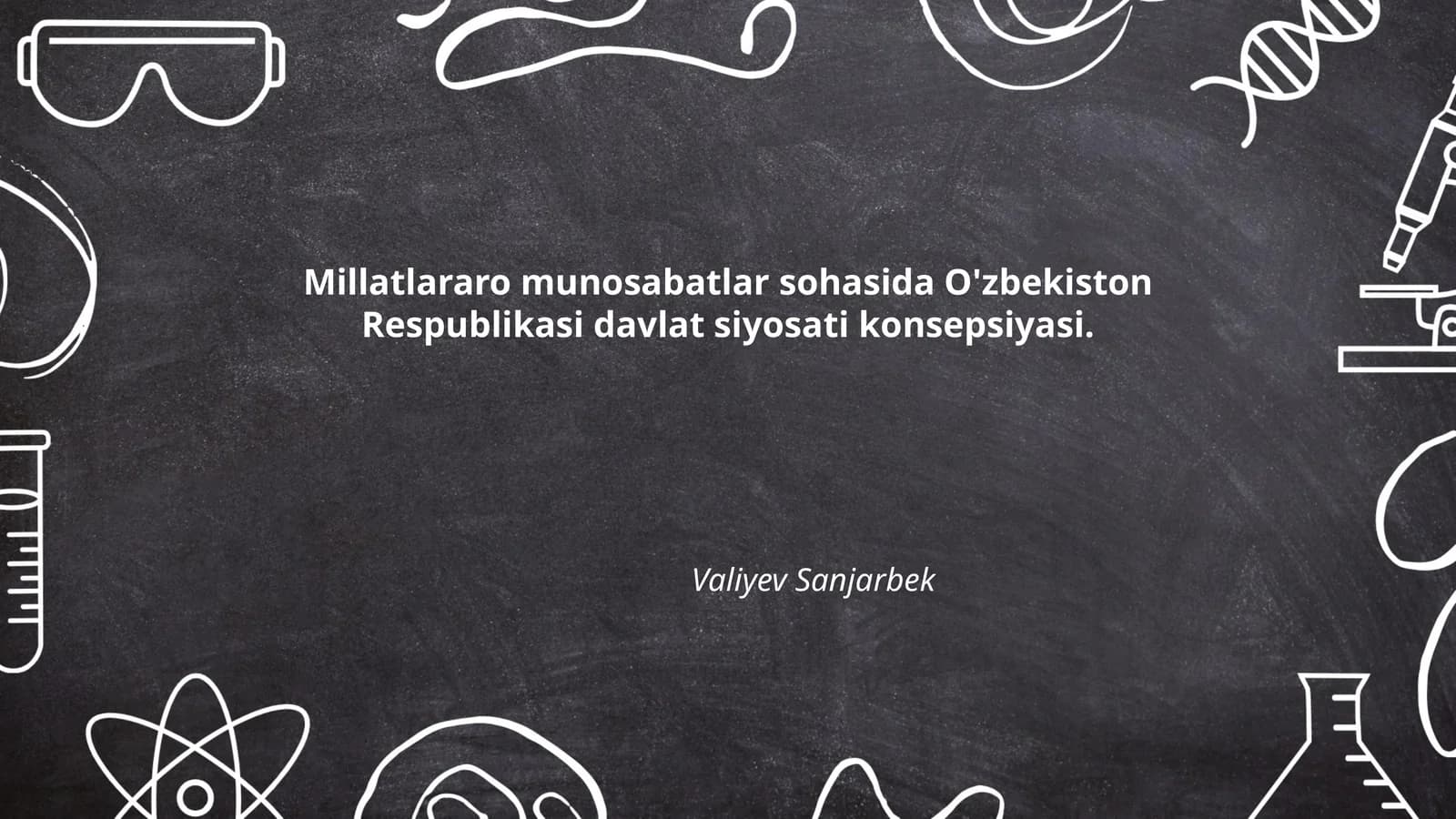 Konsepsiya maqsadi va vazifalari