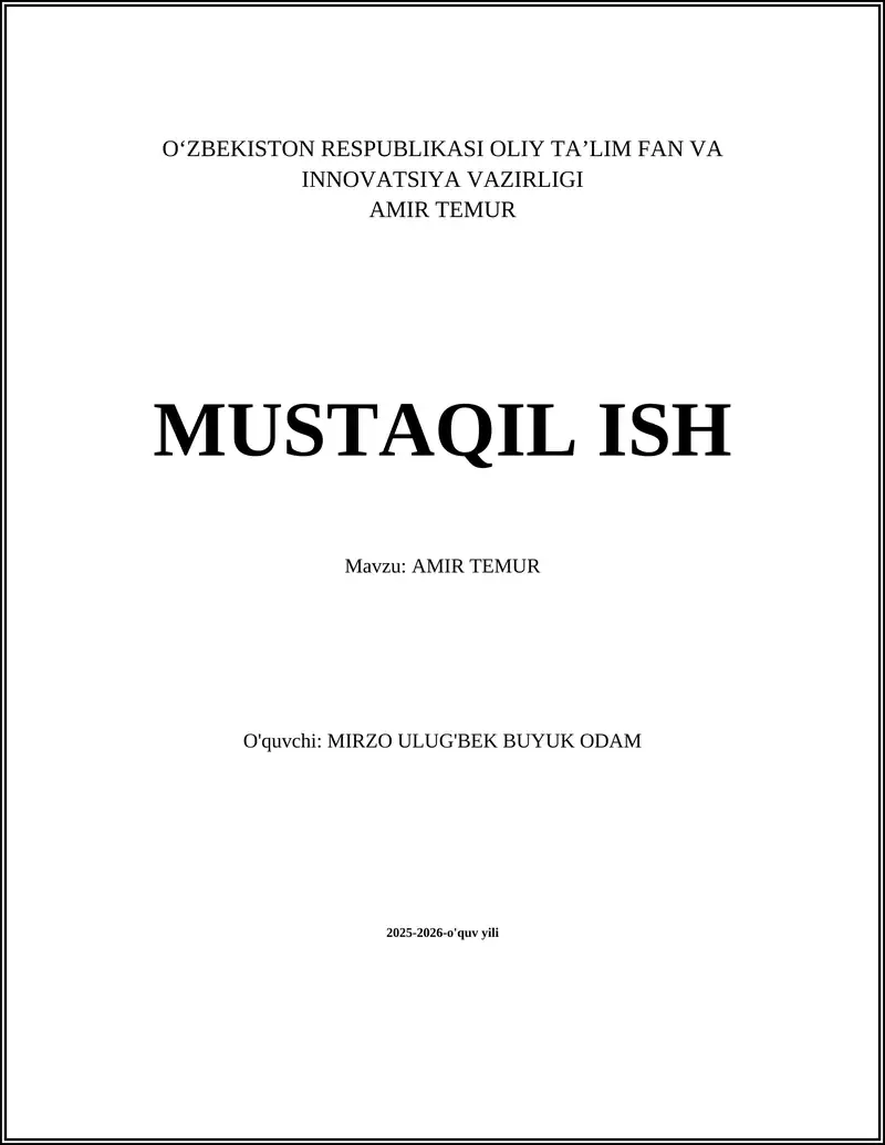 Amir Temur