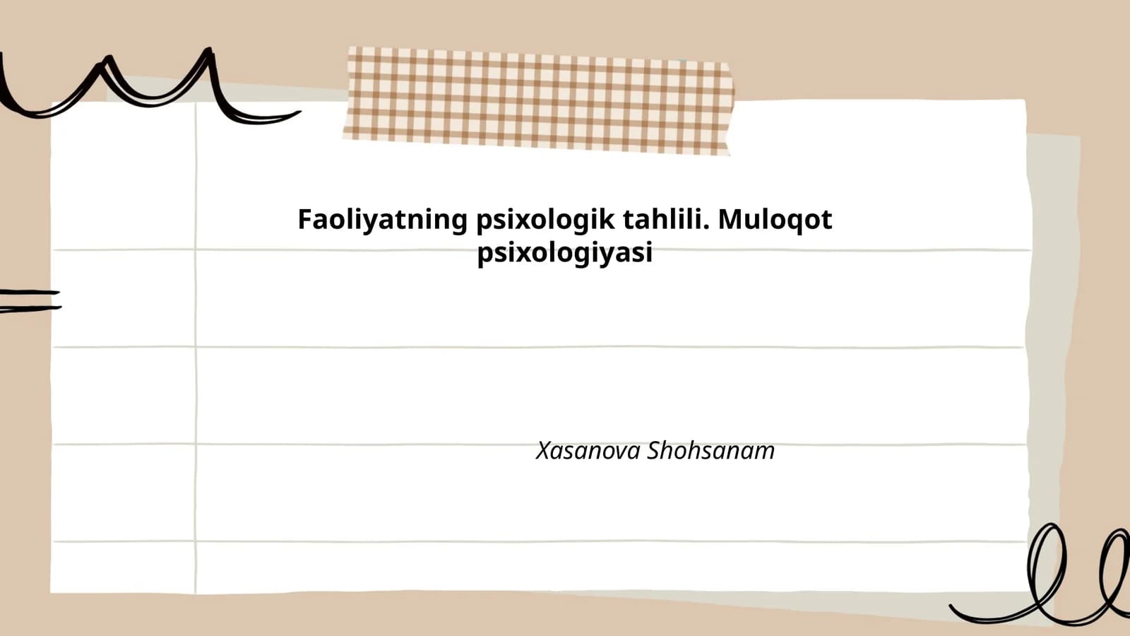 Muloqotning psixologik jarayonlari