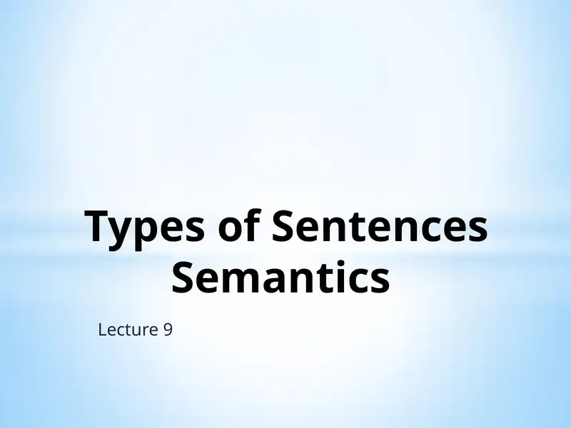 Lecture 9