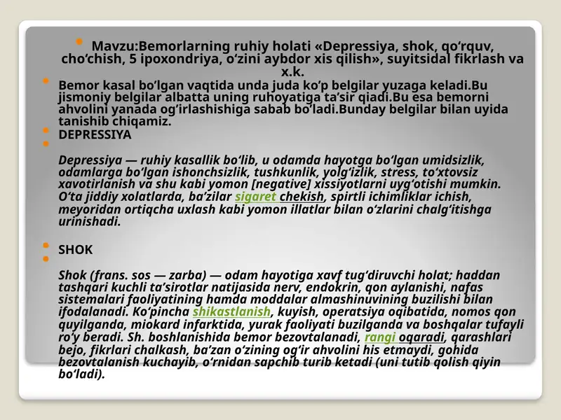 Depressiya