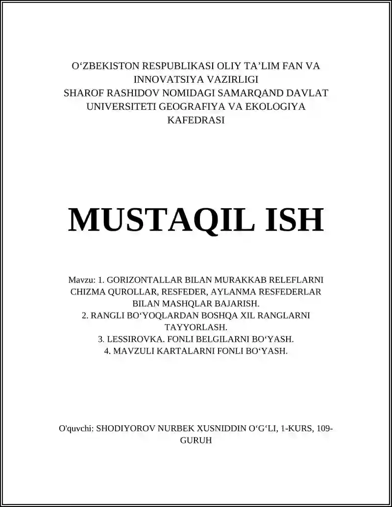 Gorizontal chizma qurollari