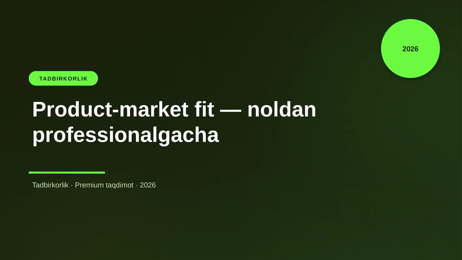 Product-market fit — noldan professionalgacha