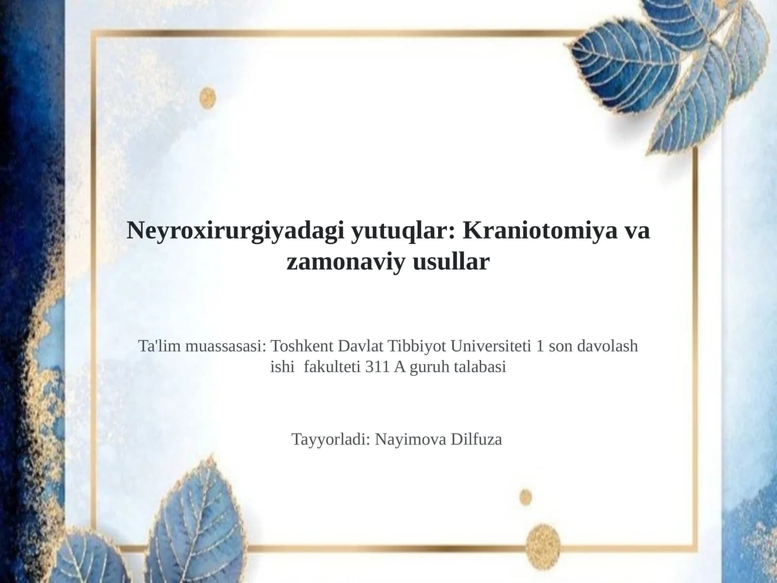 Kraniotomiya va zamonaviy usullar