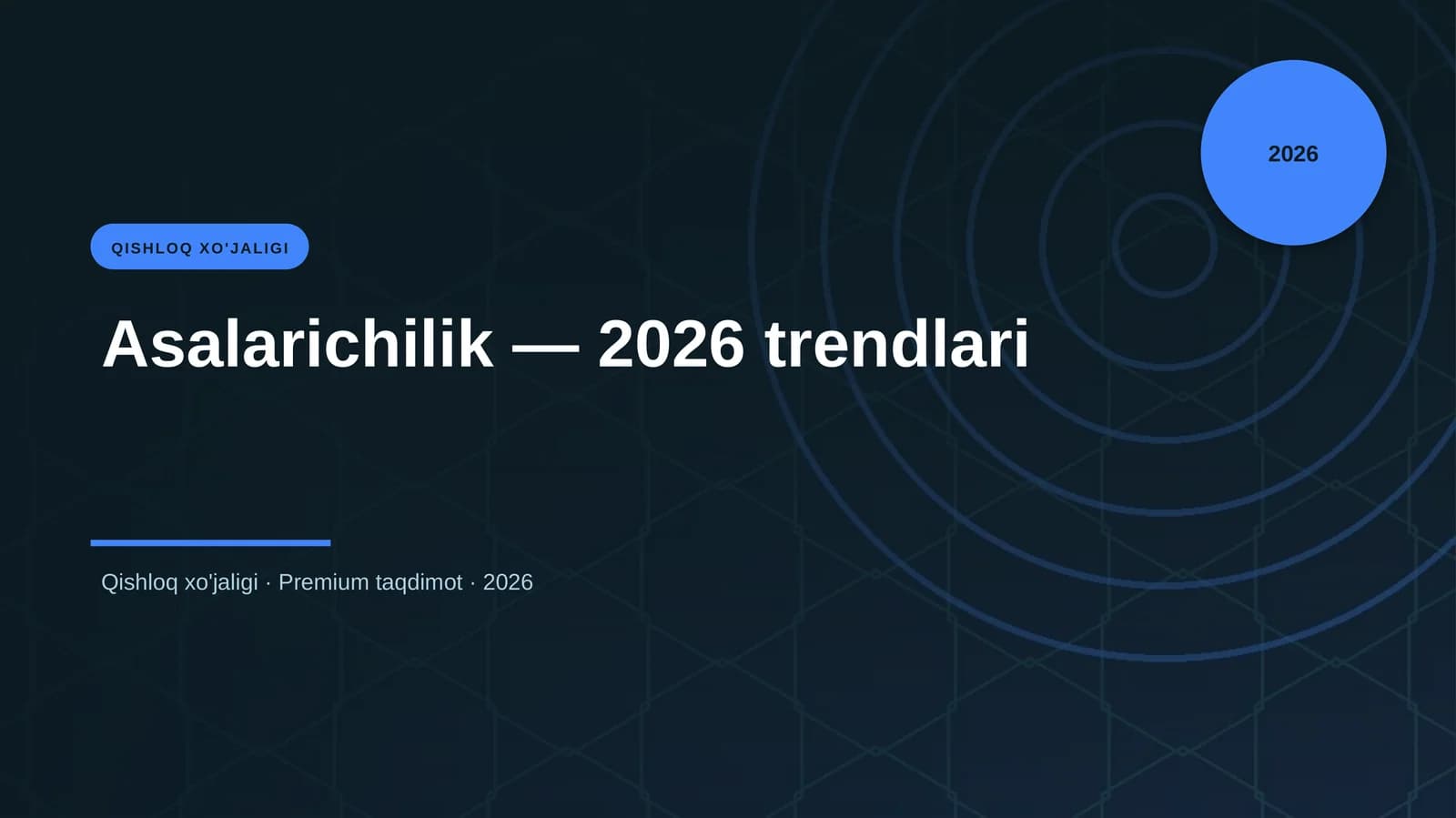 Asalarichilik — 2026 trendlari