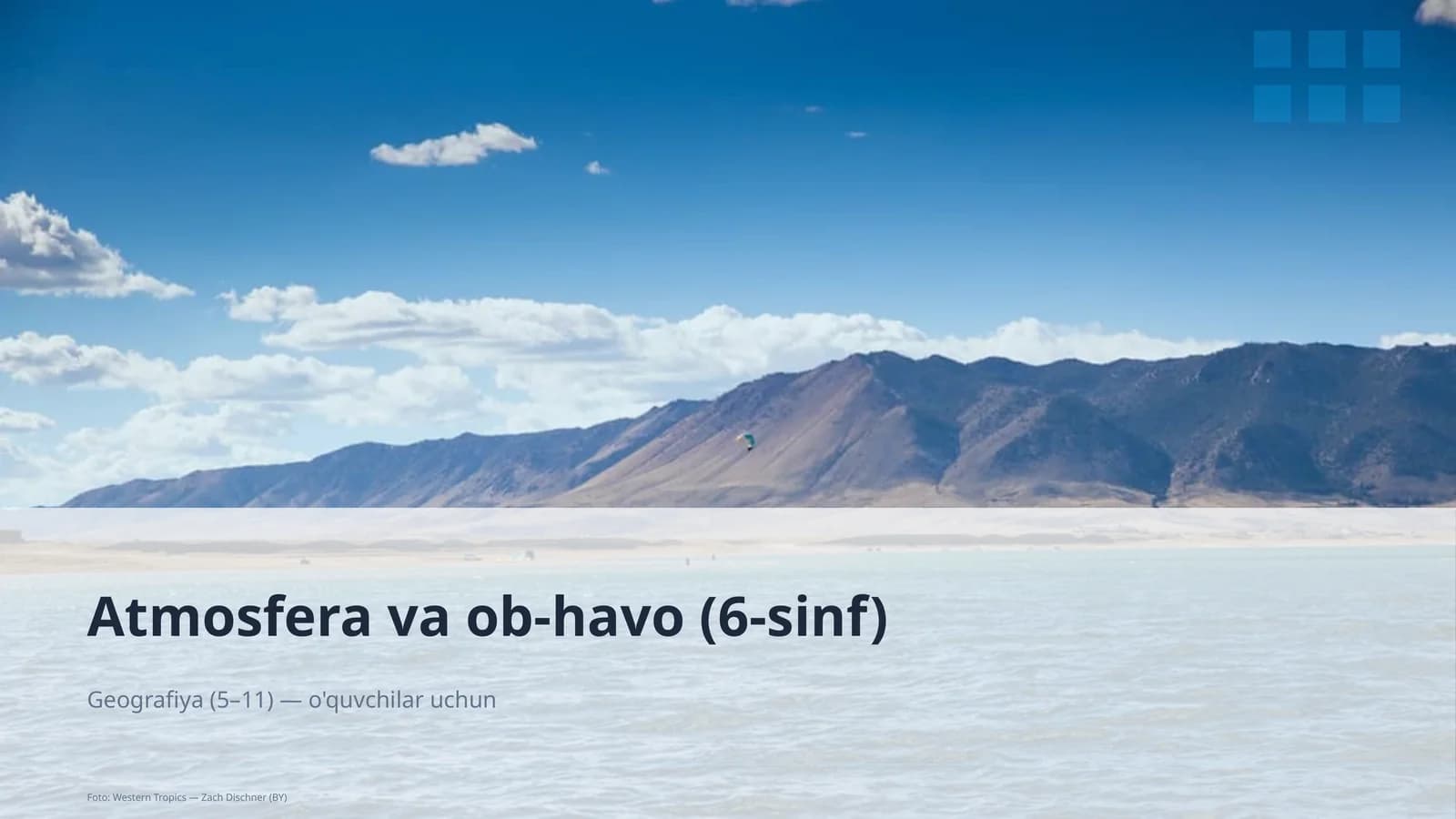 Atmosfera va ob-havo (6-sinf)