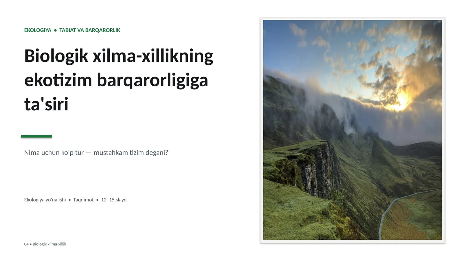 BIOLOGIK XILMA-XILLIK