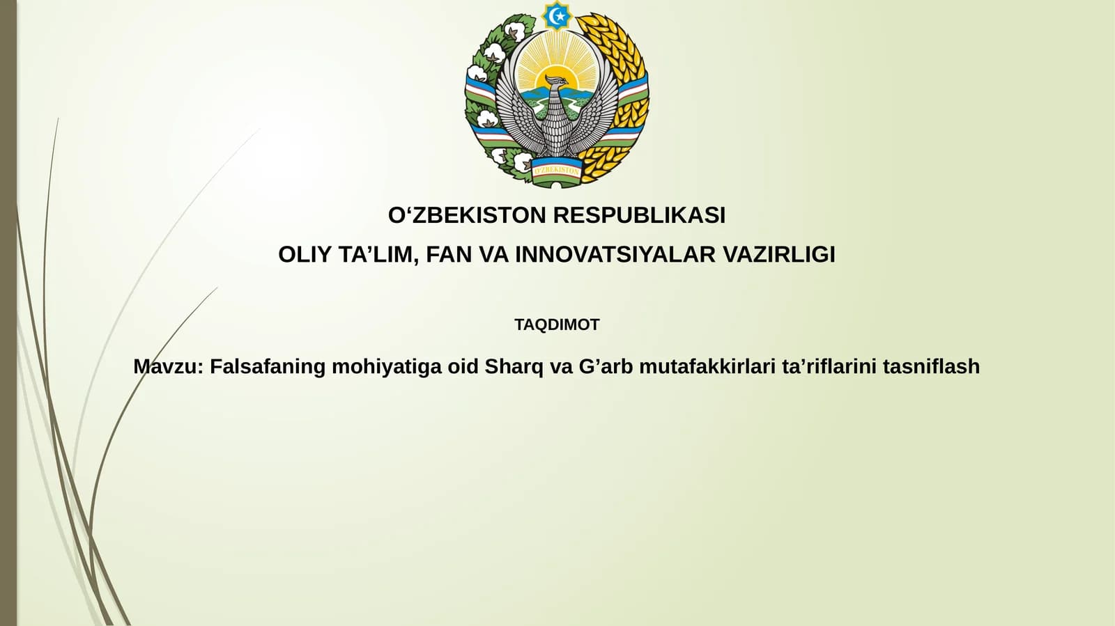 Falsafaning mohiyati