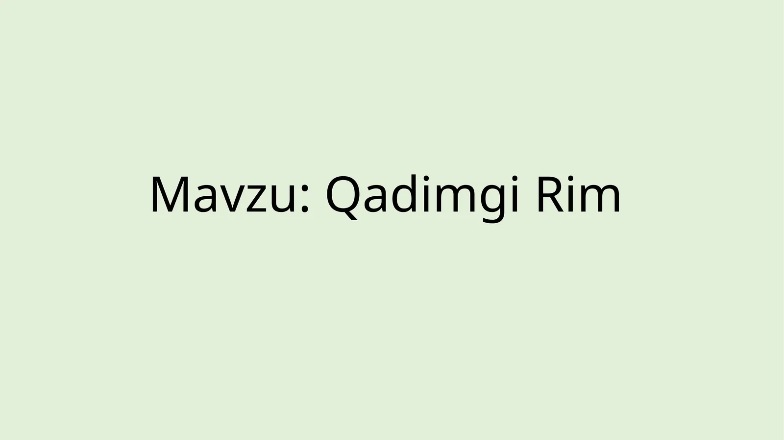 Qadimgi Rim