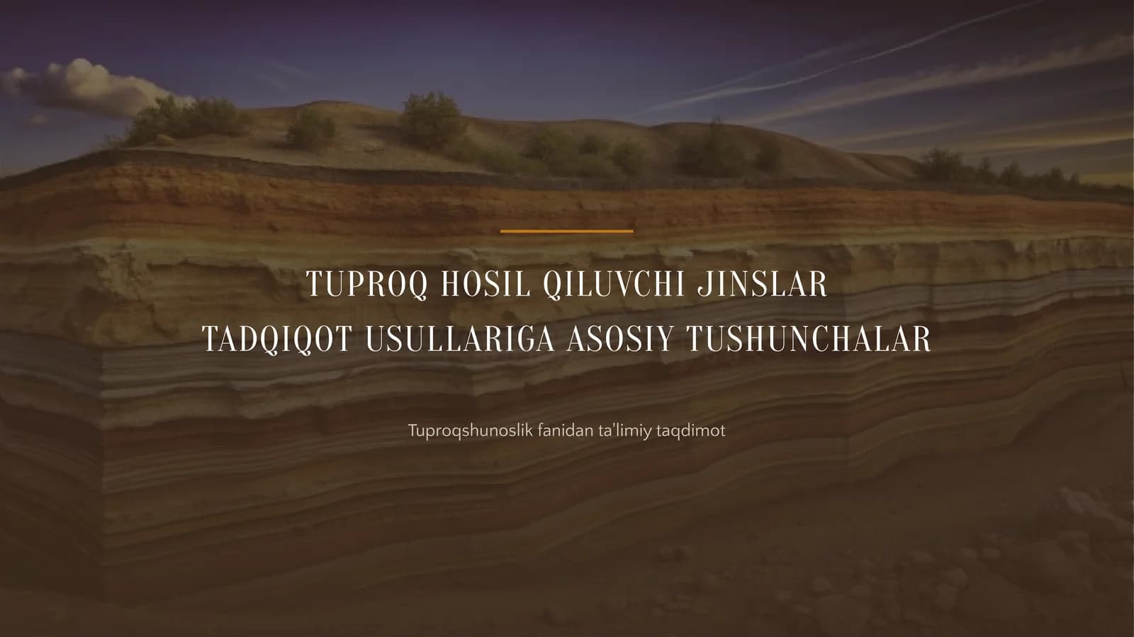 TUPROQ HOSIL QILUVCHI JINSLAR