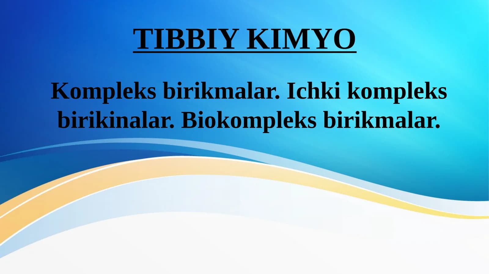 Kompleks birikmalar. Ichki kompleks birikinalar. Biokompleks birikmalar.