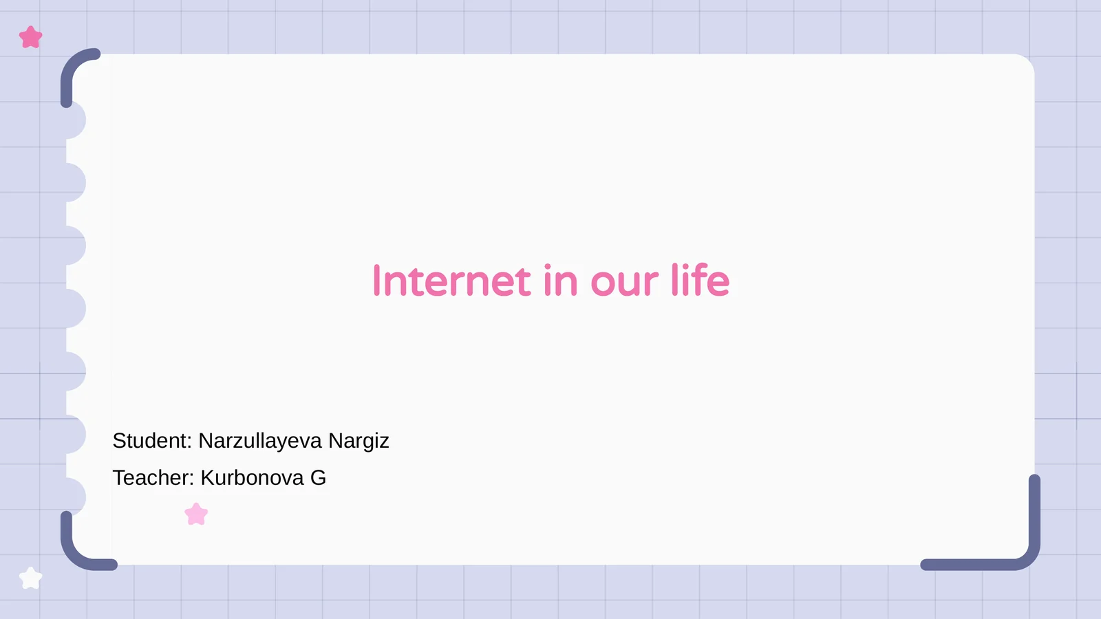 Internet in our life