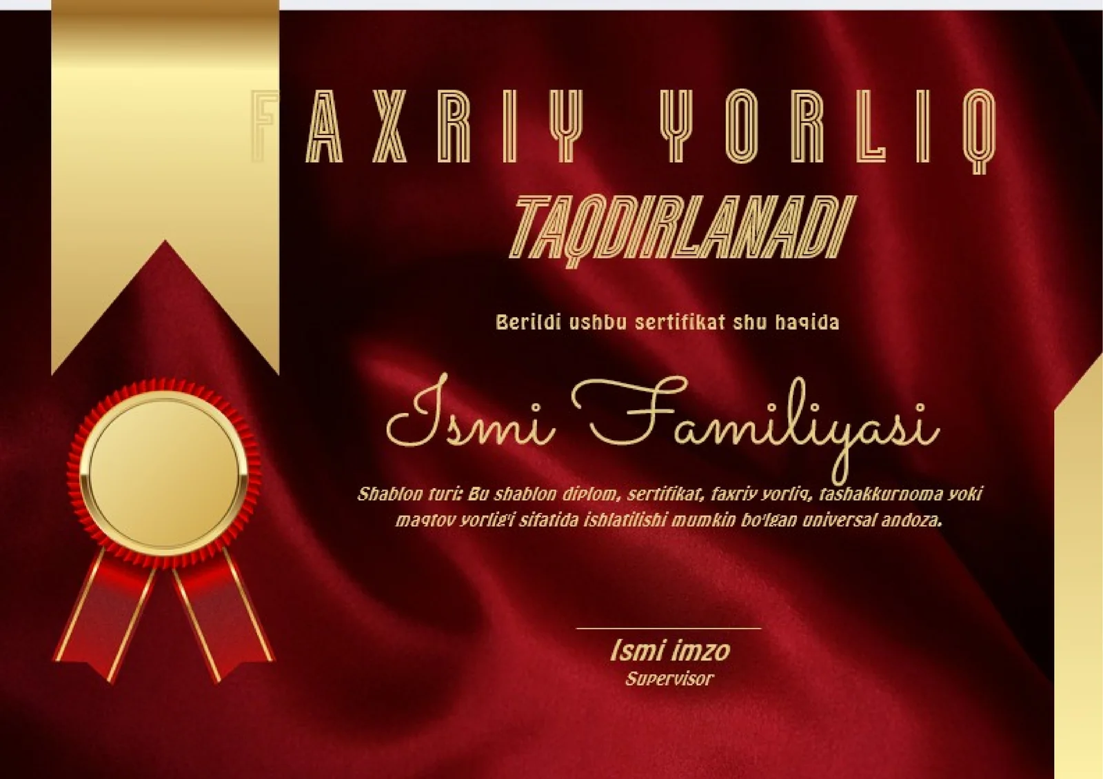 FAXRIY YORLIQ