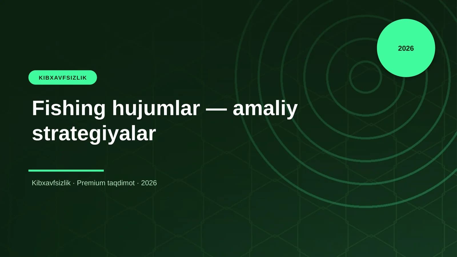 Fishing hujumlar — amaliy strategiyalar