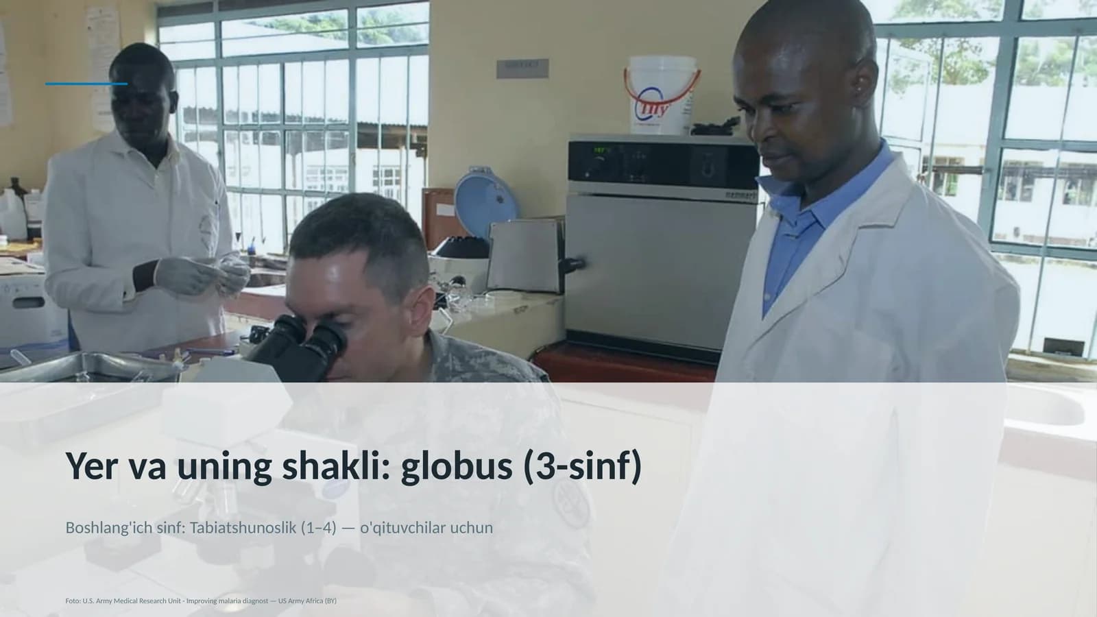 Yer va uning shakli: globus (3-sinf)