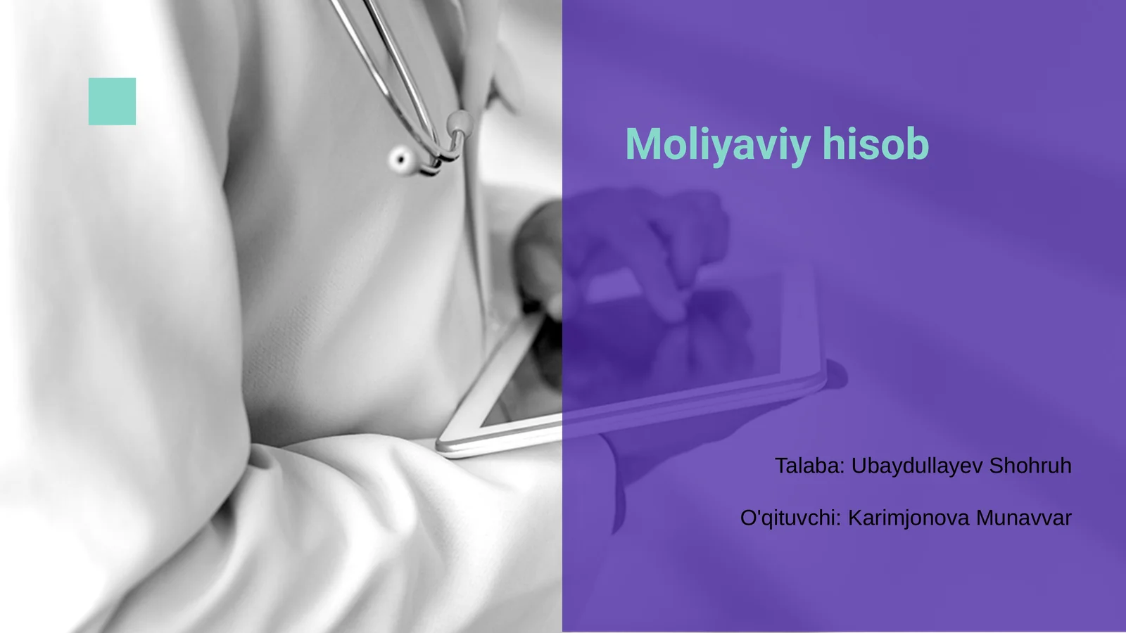 Moliyaviy hisob