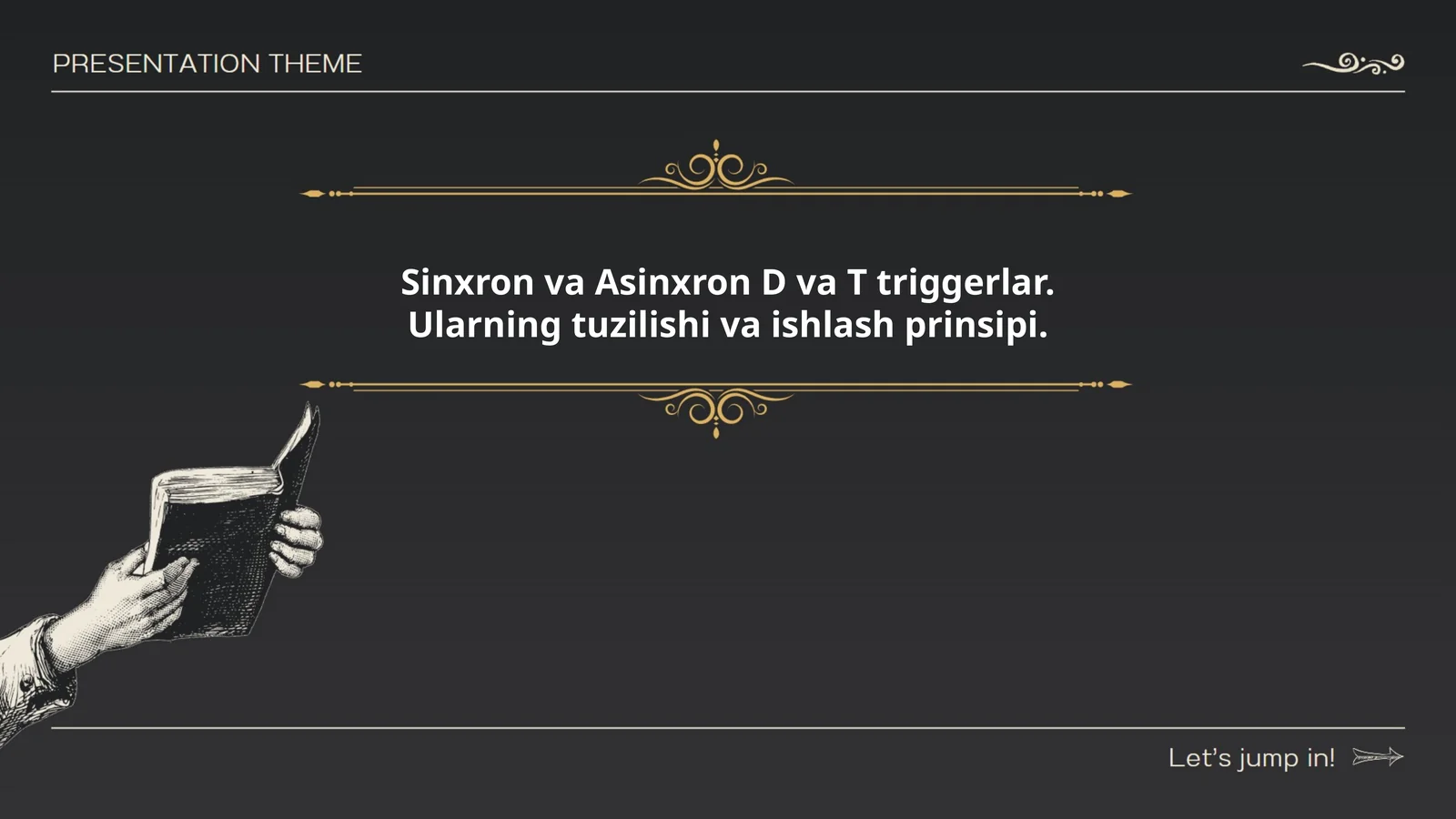 Sinxron va Asinxron D va T triggerlar
