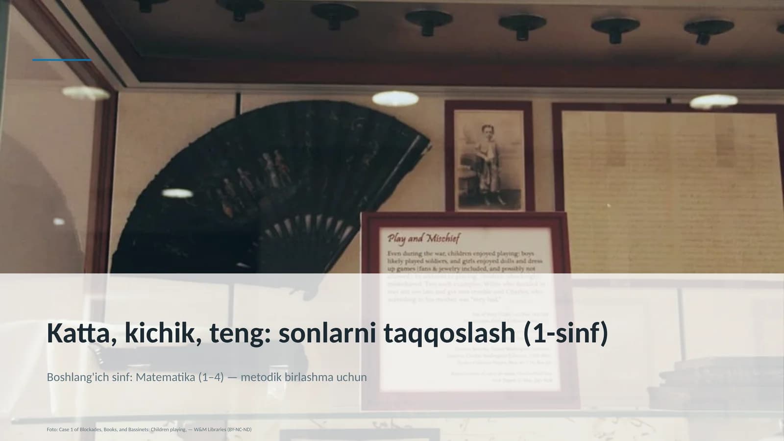 Katta, kichik, teng: sonlarni taqqoslash (1-sinf)