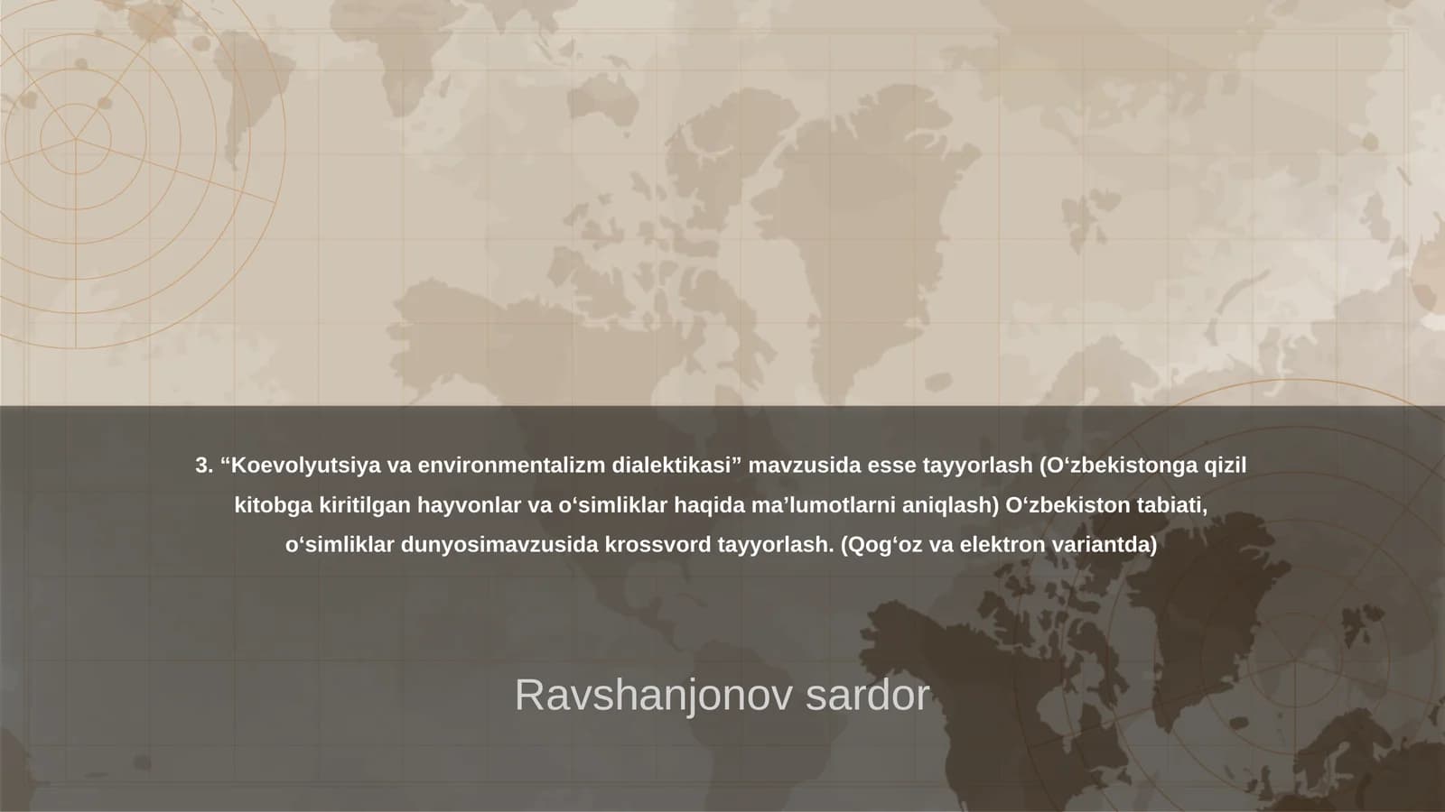 Koevolyutsiya va environmentalizm dialektikasi