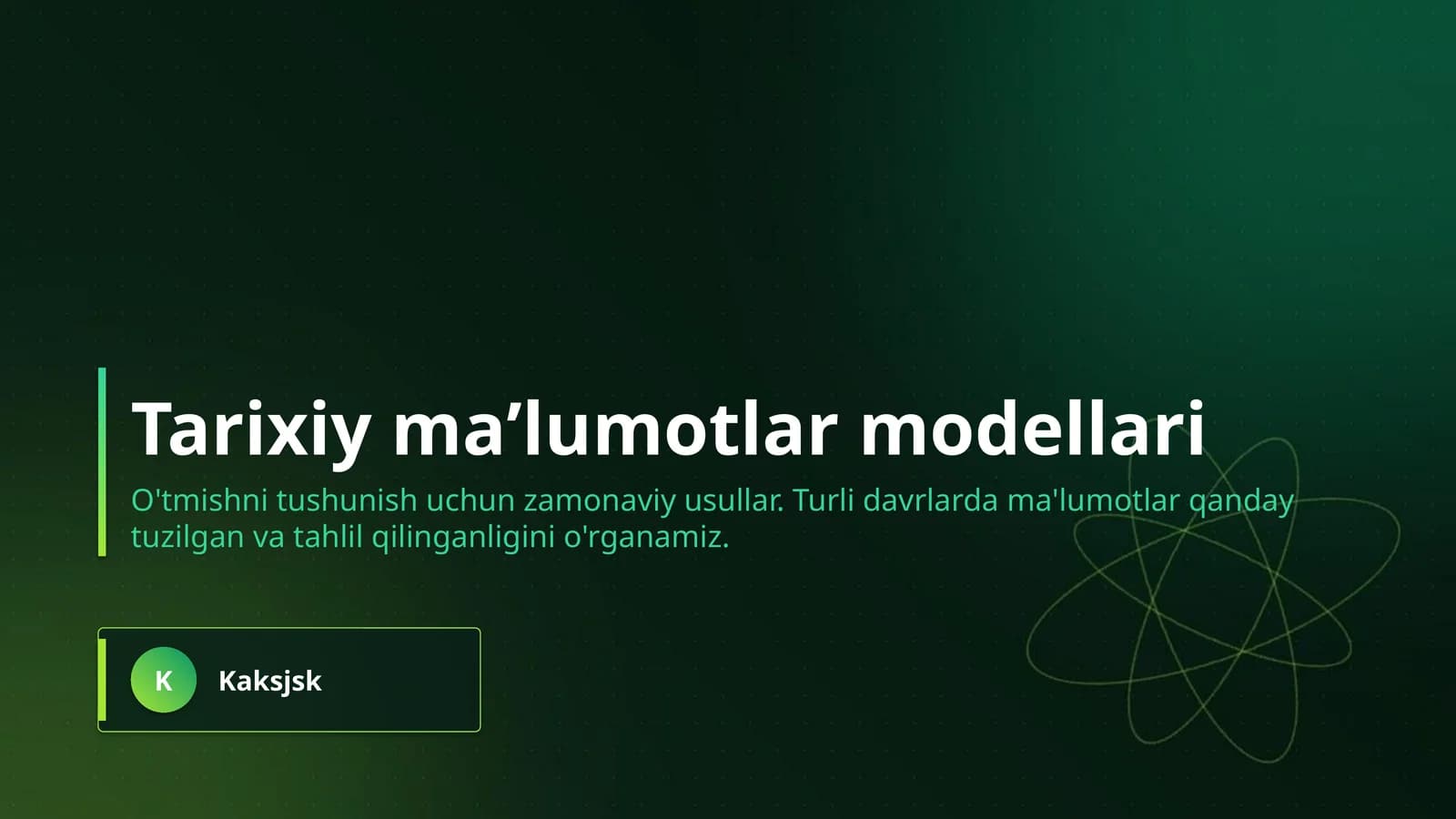Tarixiy maʼlumotlar modellari