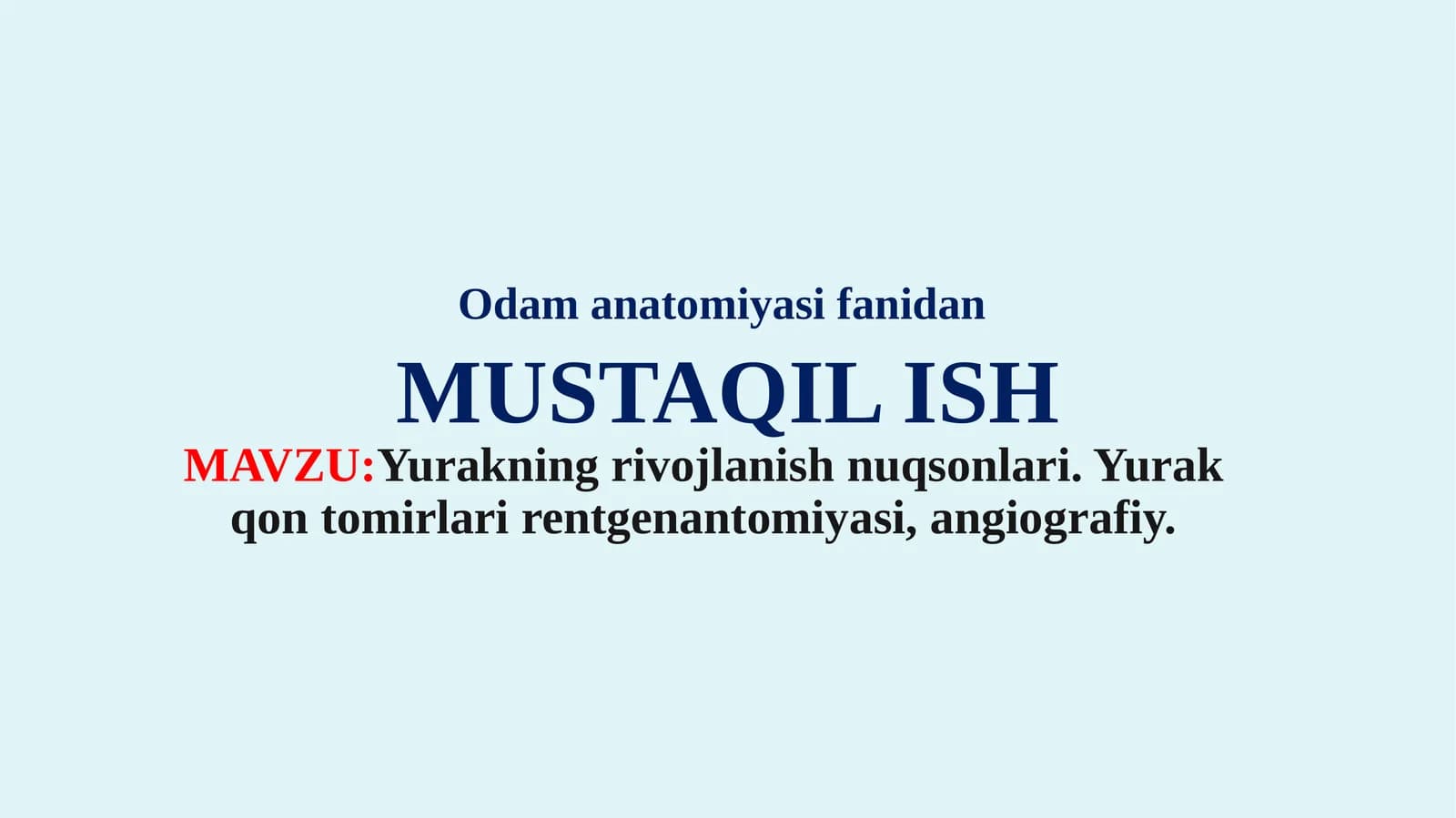 Yurakning rivojlanish nuqsonlari