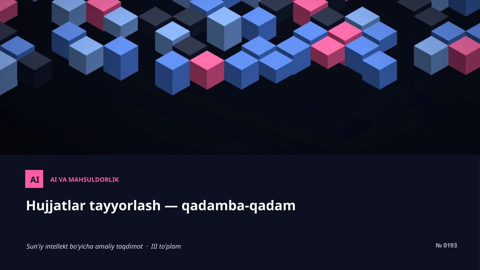AI VA MAHSULDORLIK