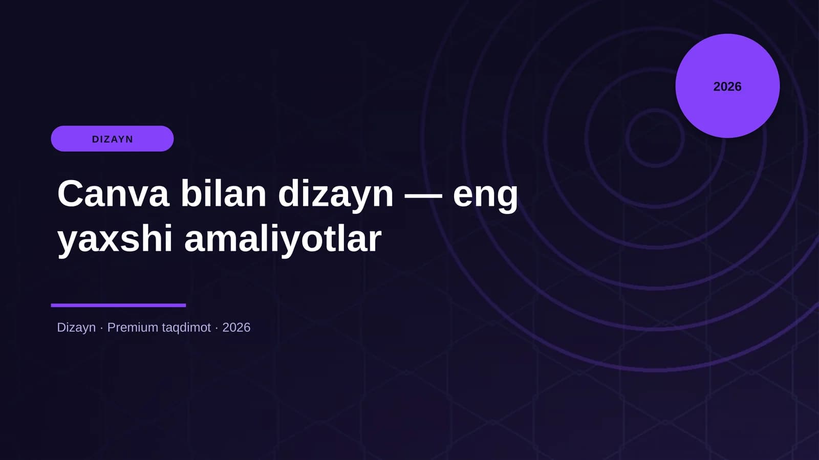 Canva bilan dizayn — eng yaxshi amaliyotlar