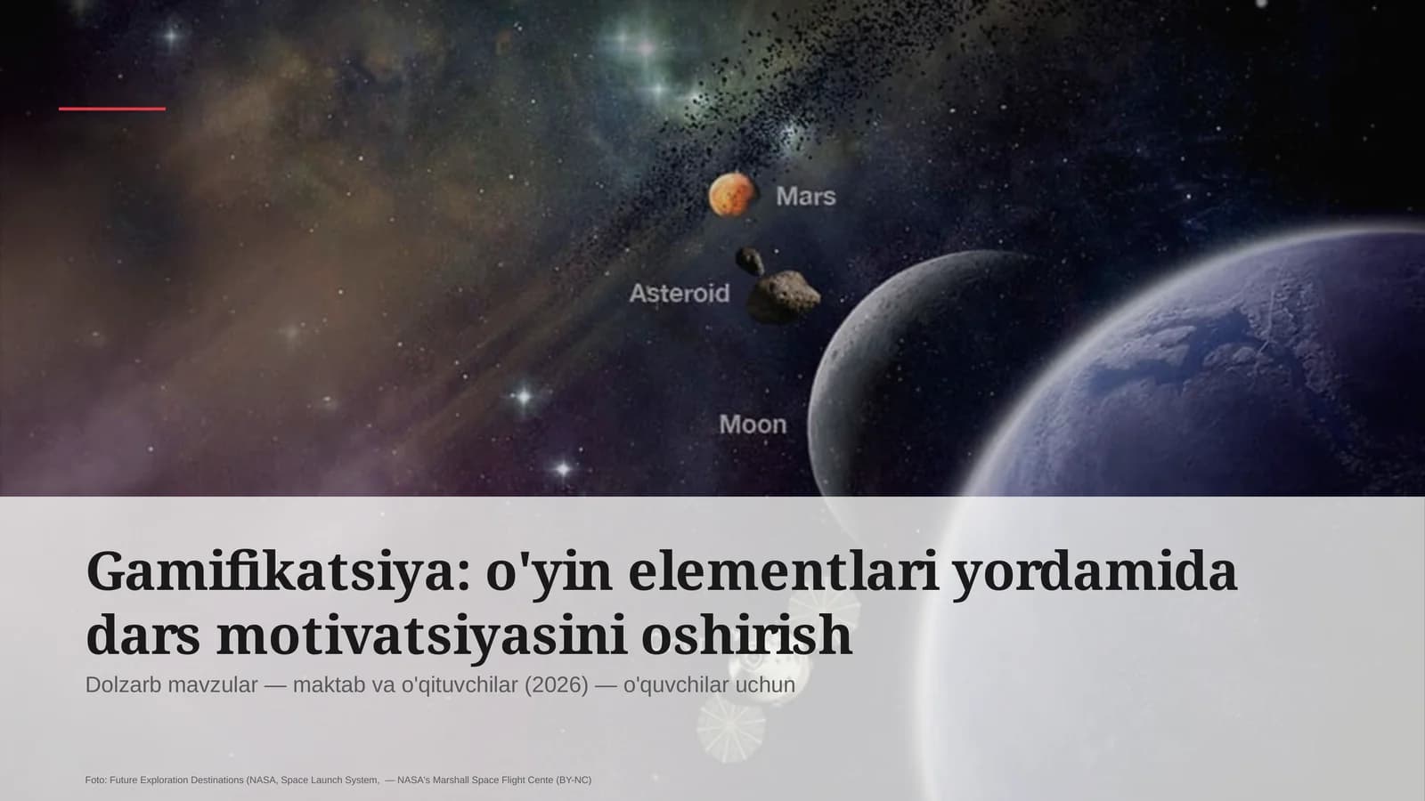 Gamifikatsiya: o'yin elementlari yordamida dars motivatsiyasini oshirish