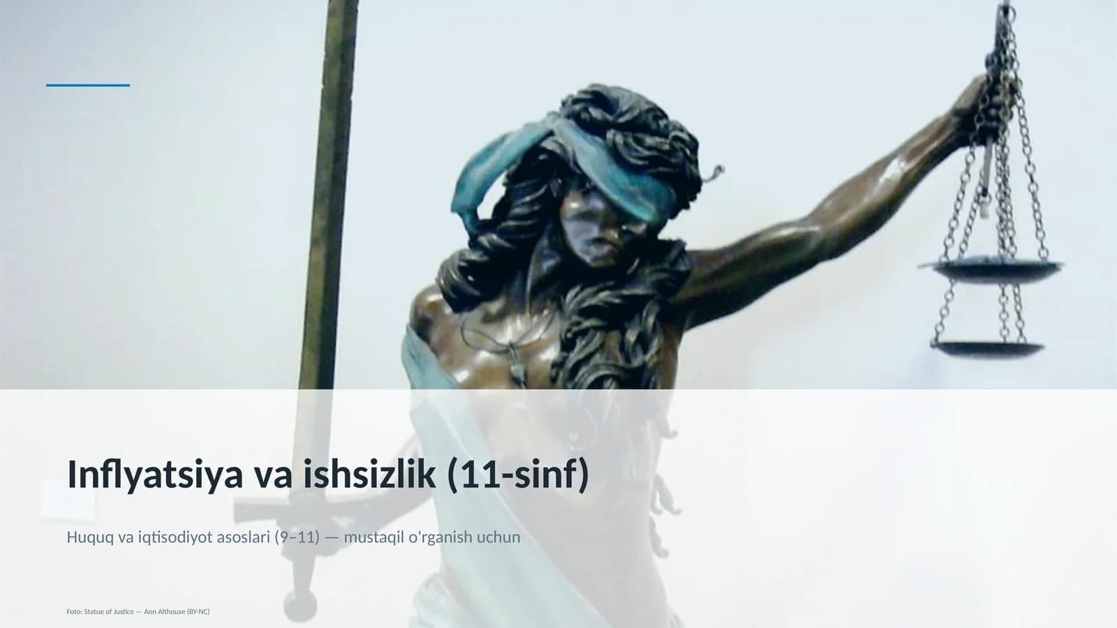 Inflyatsiya va ishsizlik (11-sinf)