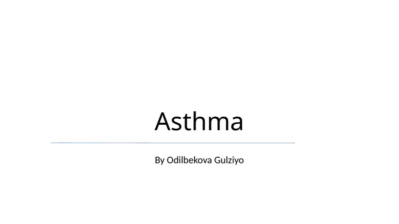 Asthma