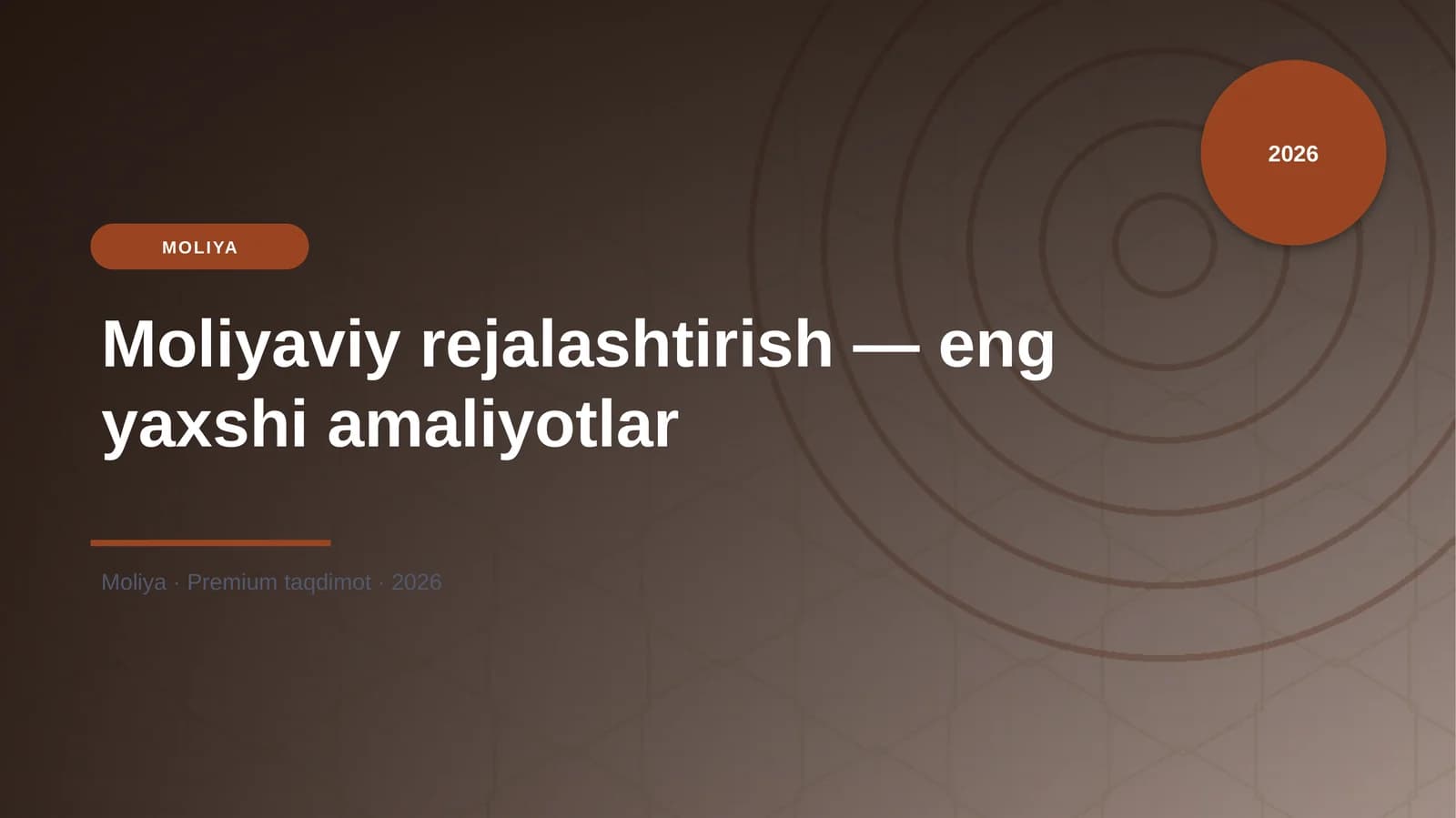 Moliyaviy rejalashtirish