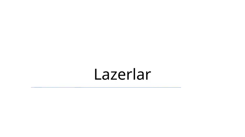 Lazerlar
