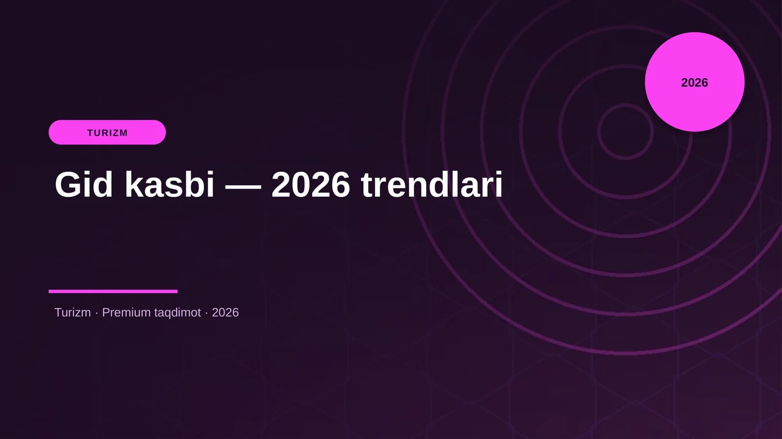 Gid kasbi — 2026 trendlari
