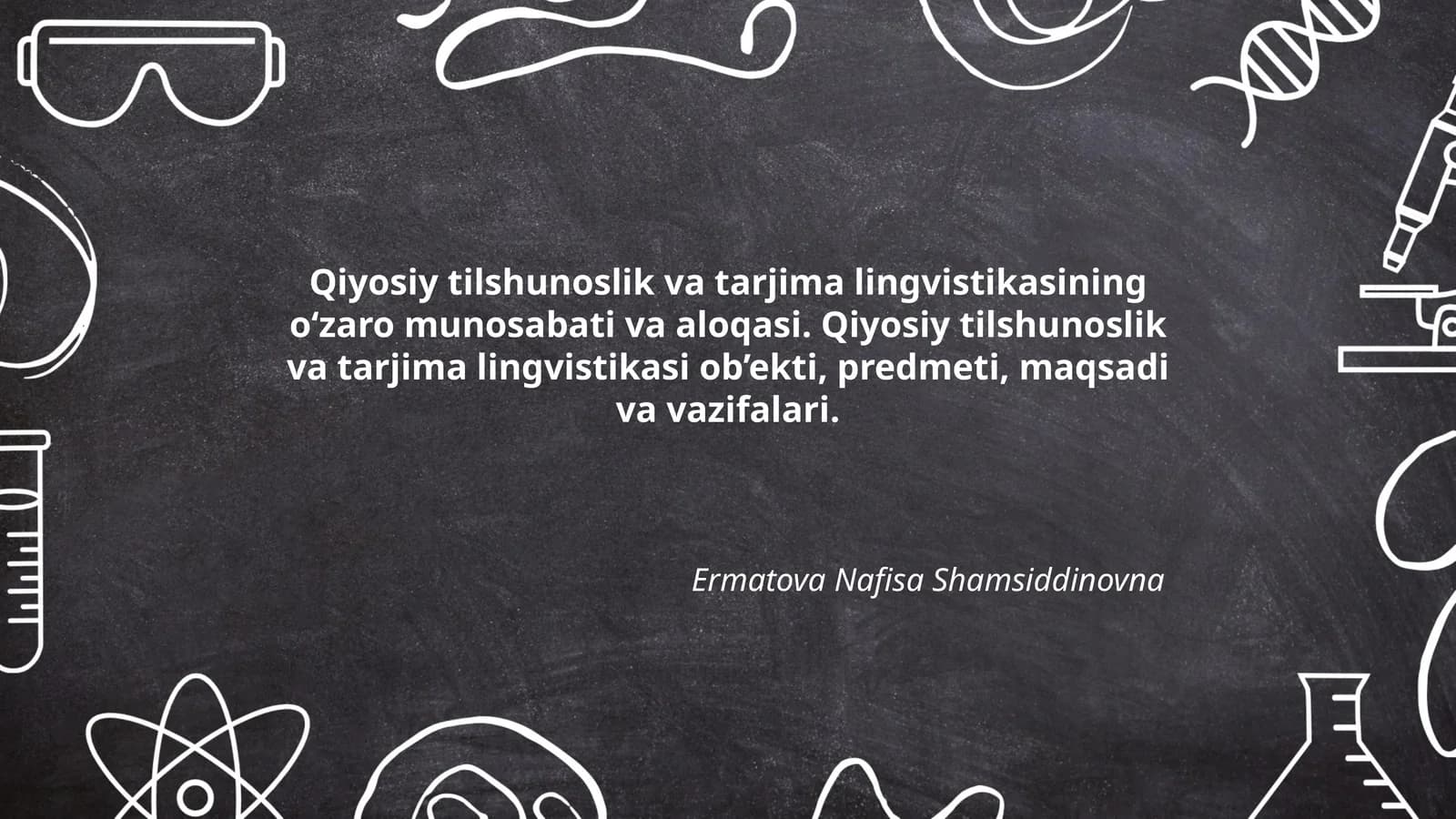 Qiyosiy tilshunoslik va tarjima lingvistikasi