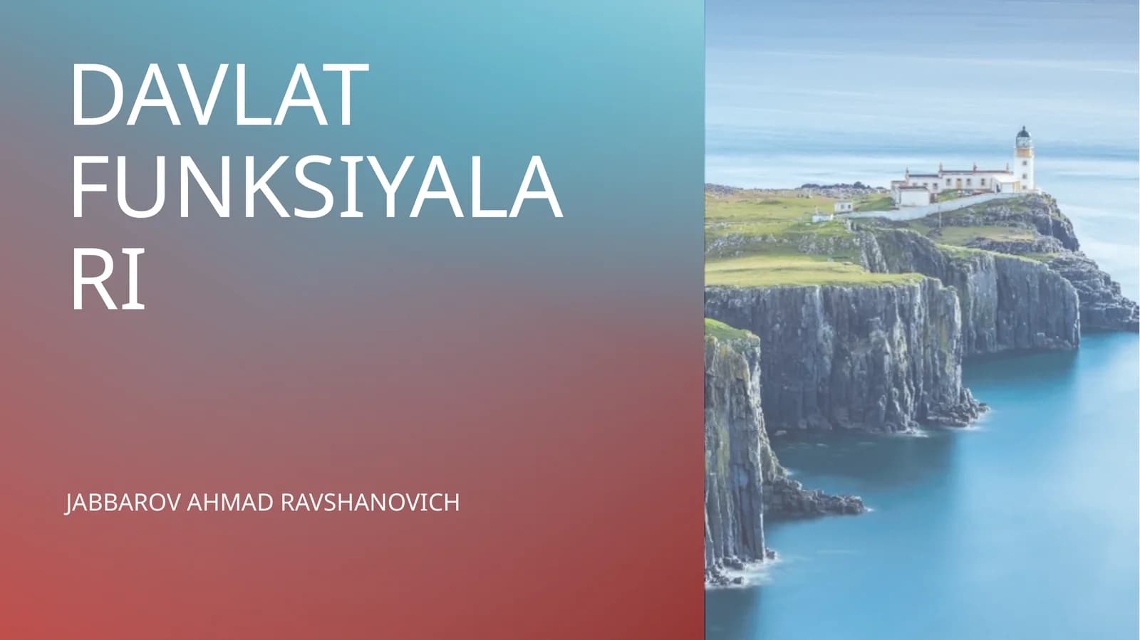 DAVLAT FUNKSIYALARI