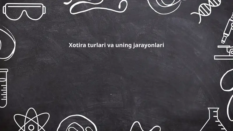 Sensor xotira va uning xususiyatlari