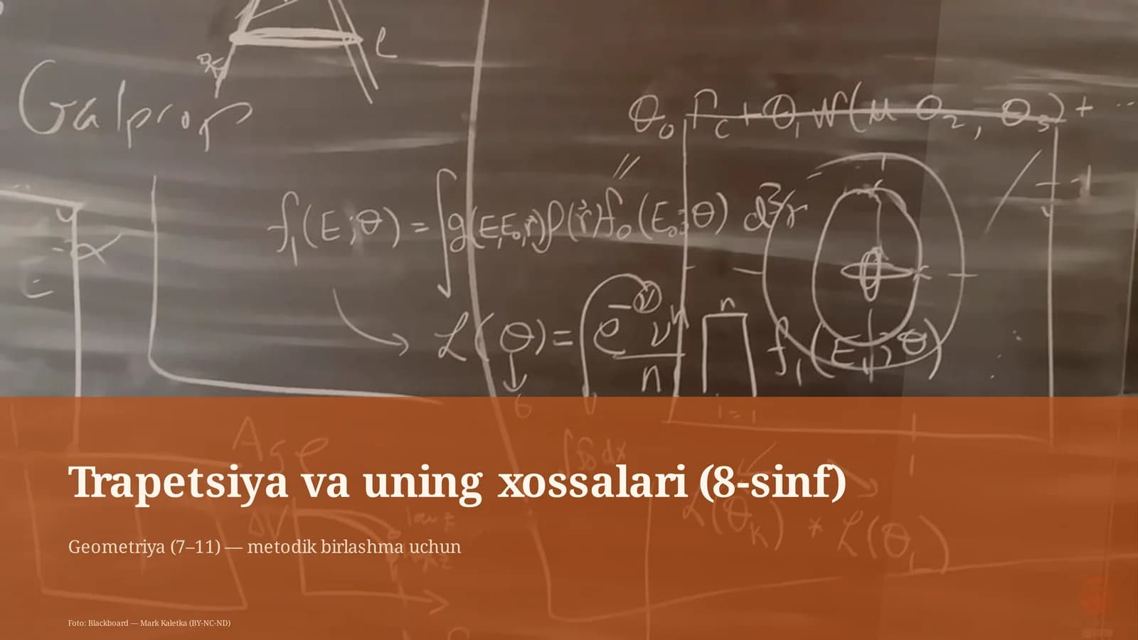 Trapetsiya va uning xossalari (8-sinf)