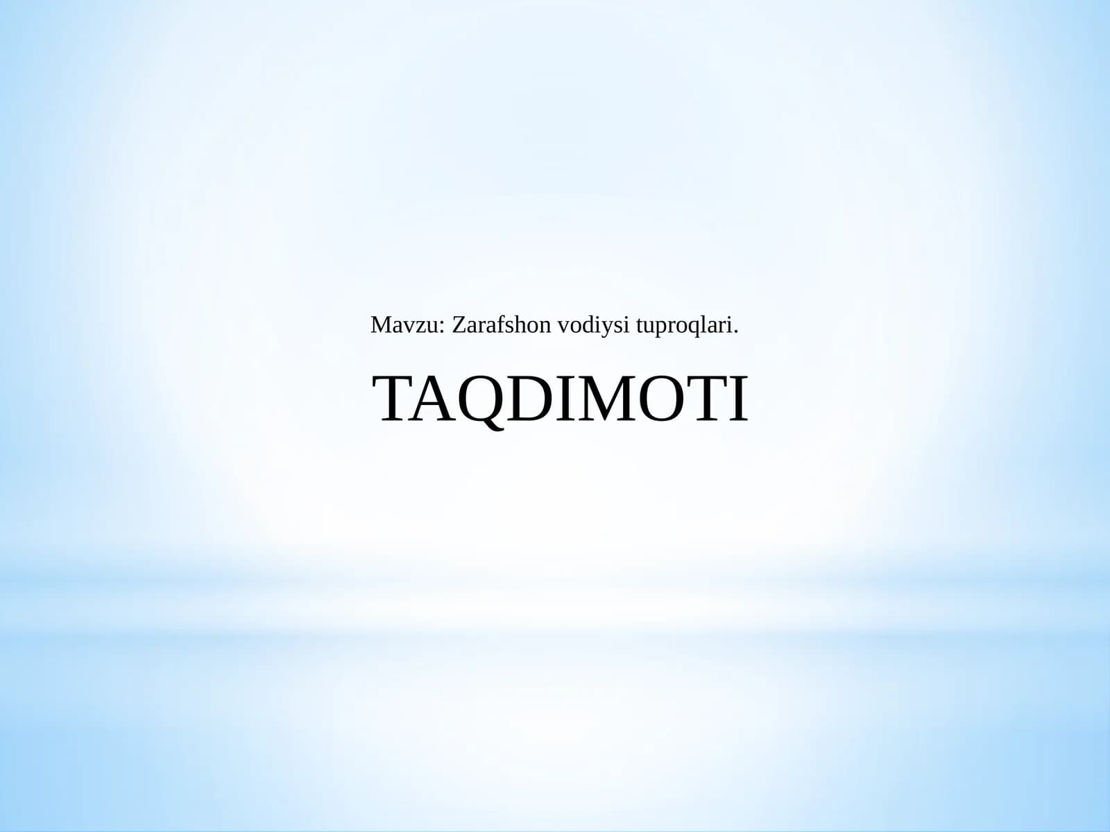 Zarafshon vodiysi tuproqlari